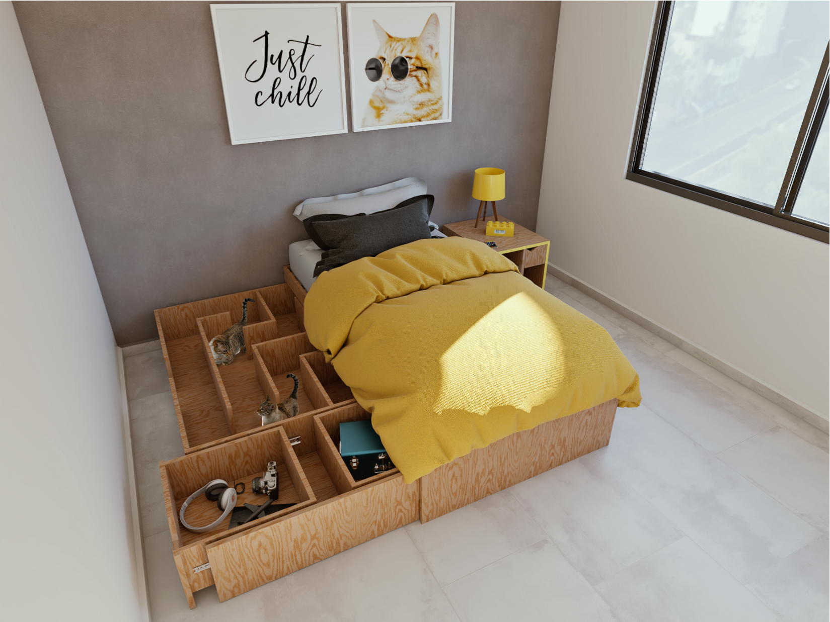 UNAH - cama individual – Mauhaus